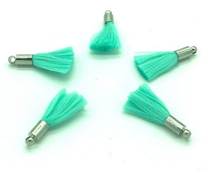 Neon Mini Tassel Bead Bracelet