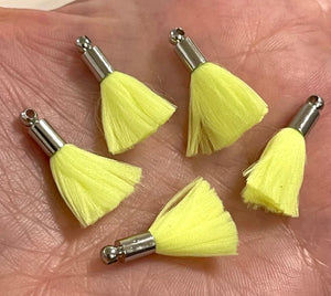 Neon Mini Tassel Bead Bracelet