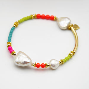 Large Baroque Freshwater Pearl Summer Bracelet
