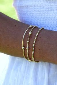 The “India” Gold Filled Bracelet Stack (set of 3)