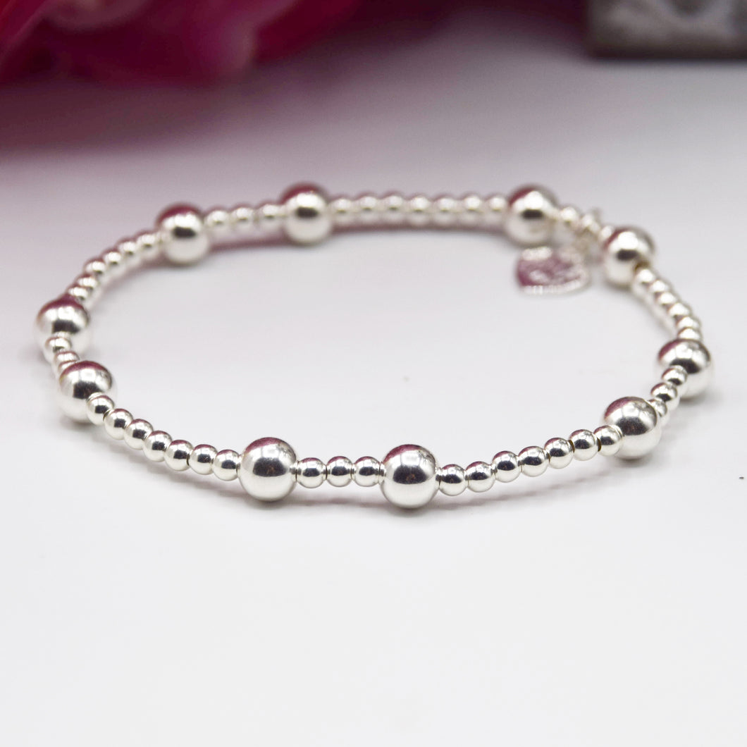 Sterling Silver Chunky 6mm Simplicity Satellite Bracelet
