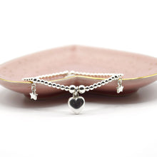 Load image into Gallery viewer, Heart and Stars Beaded Bracelet

