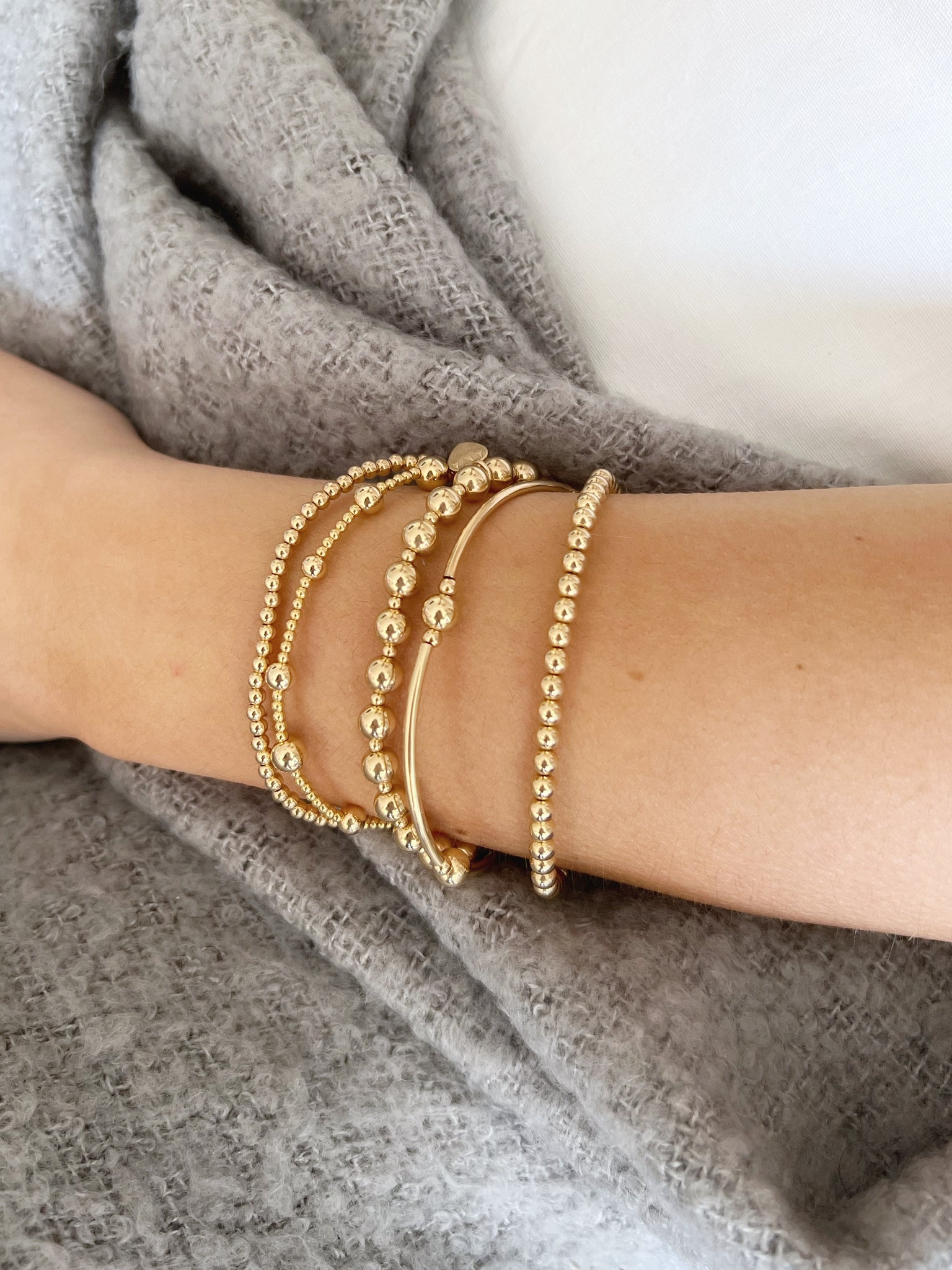 Stack Bracelet Gold Filled Bracelet Gold Chain Bracelet 