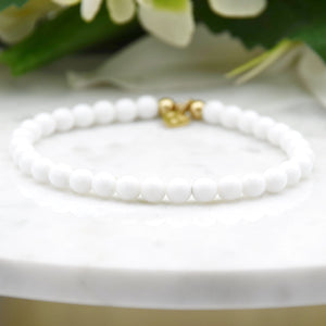 Colourful 6mm & Gold Filled Simplicity Bead Bracelet