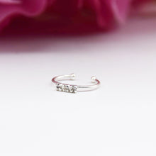 Load image into Gallery viewer, 3 CZ Stone Slim Ear Cuff
