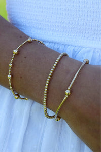 The “India” Gold Filled Bracelet Stack (set of 3)
