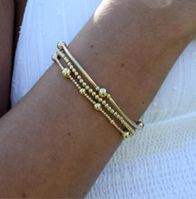 Load image into Gallery viewer, The “India” Gold Filled Bracelet Stack (set of 3)
